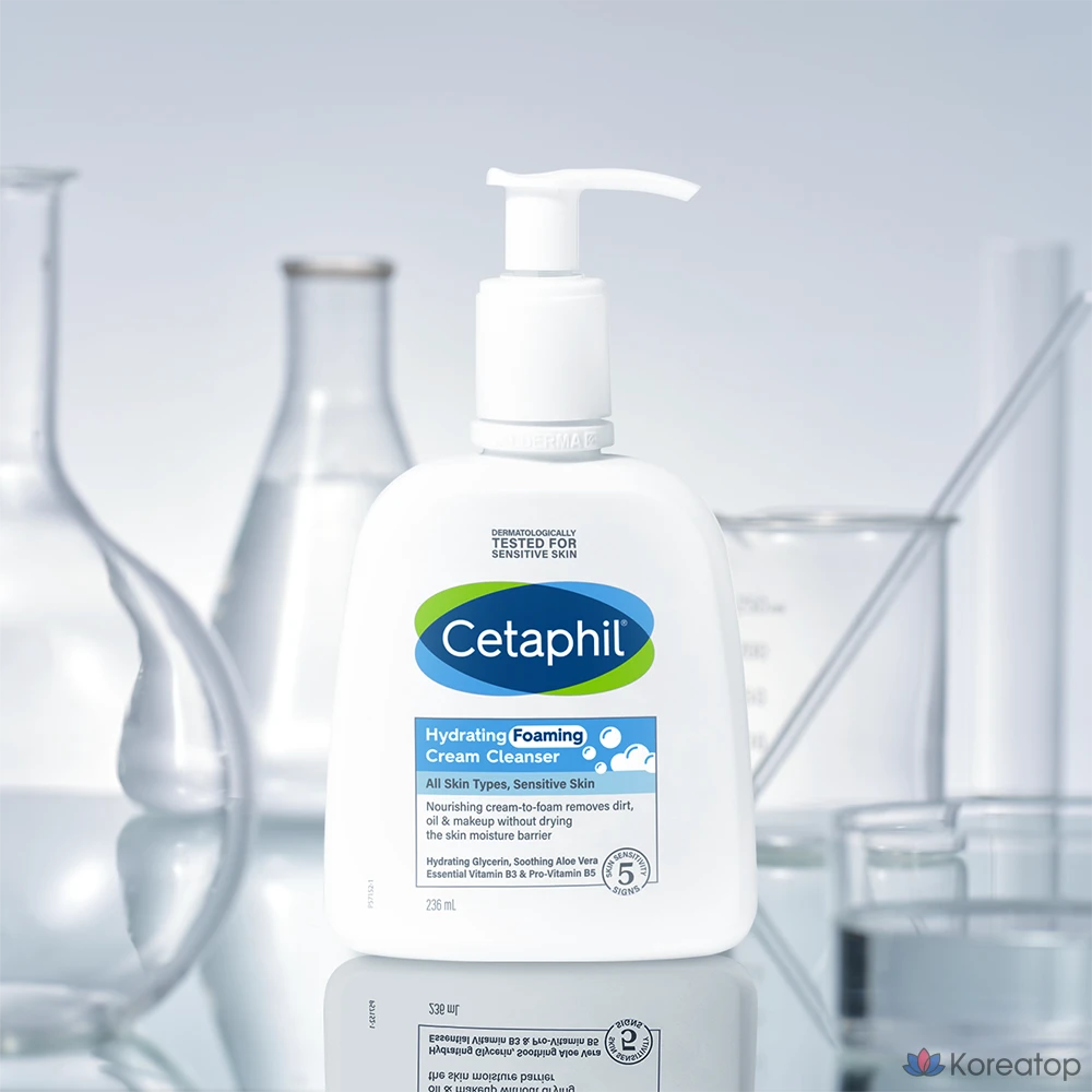 Очищающий крем Cetaphil Hydrating Gentle pH-Balanced Foaming Cream Cleanser, 236 мл, 1 шт.