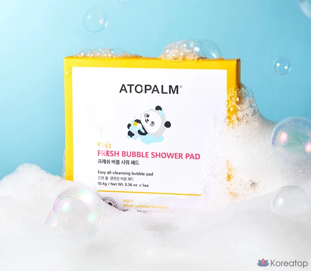 Пэды для душа Atopalm Kids Fresh Bubble Shower Pad, 52 г, 5 шт.