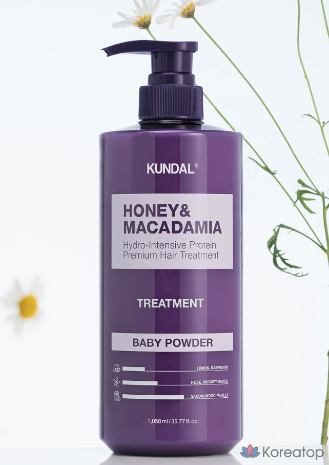 Кондиционер для волос Kundal Honey & Macadamia Hair Treatment, аромат White Musk, 1.058 л, 1 шт., фото 2