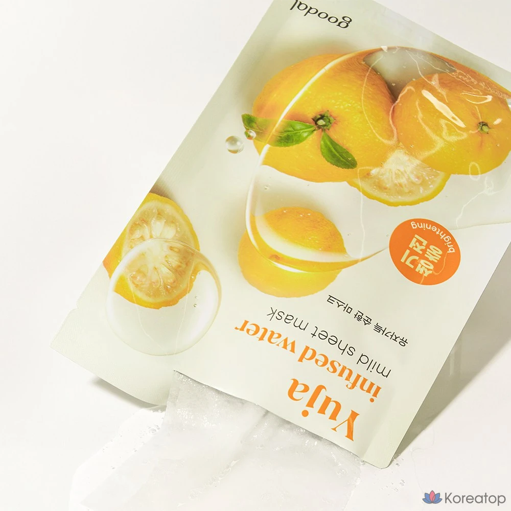 Тканевая маска для лица Goodal Yuja Full Mild Mask Whitening Vitality Charge (AD), 10 шт., фото 2