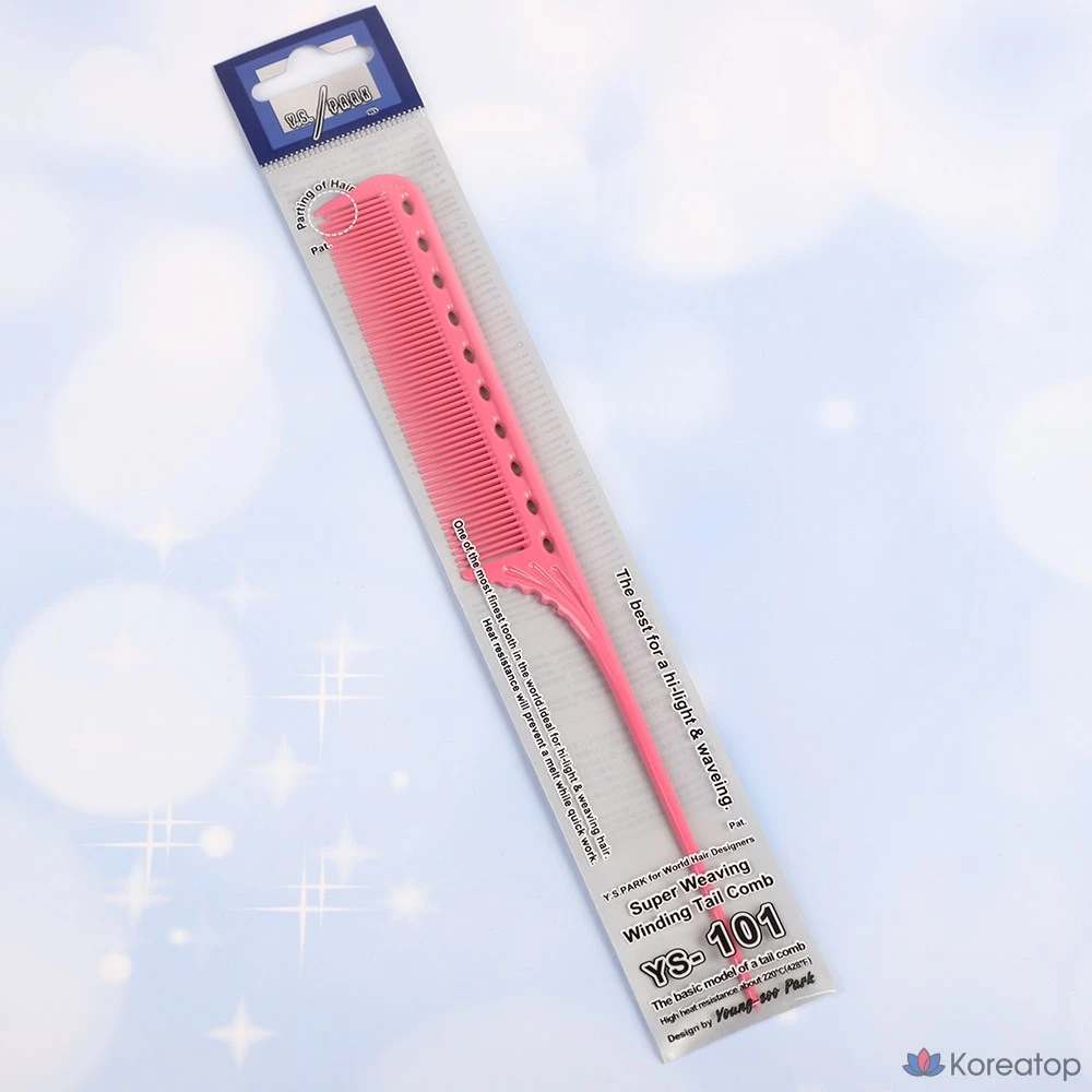 Расческа-хвостик для укладки Y.S. Park Professional Iron Tail Comb, синий, 1 шт., фото 8