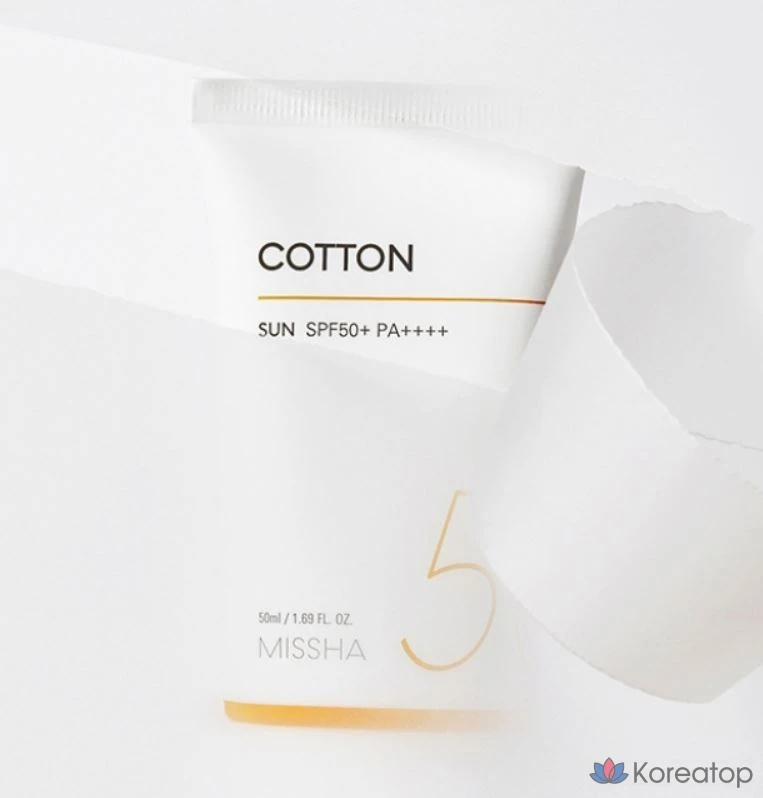 Солнцезащитный крем Missha All Around Safe Block Cotton Sun Cream SPF50+ PA++++, 50 мл, 1 шт.
