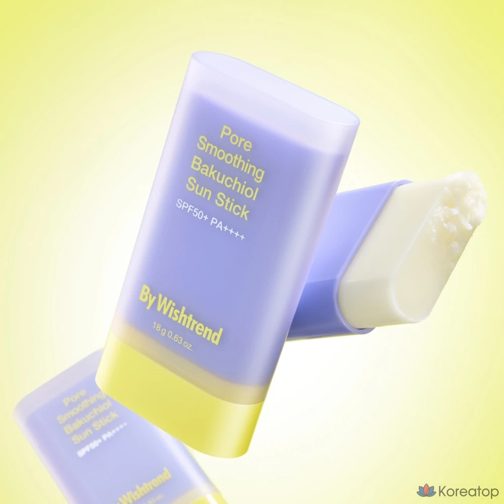 Солнцезащитный стик By Wishtrend Pore Smoothing Bakuchiol Sun Stick SPF50+ PA++++, 18 г, 1 шт.