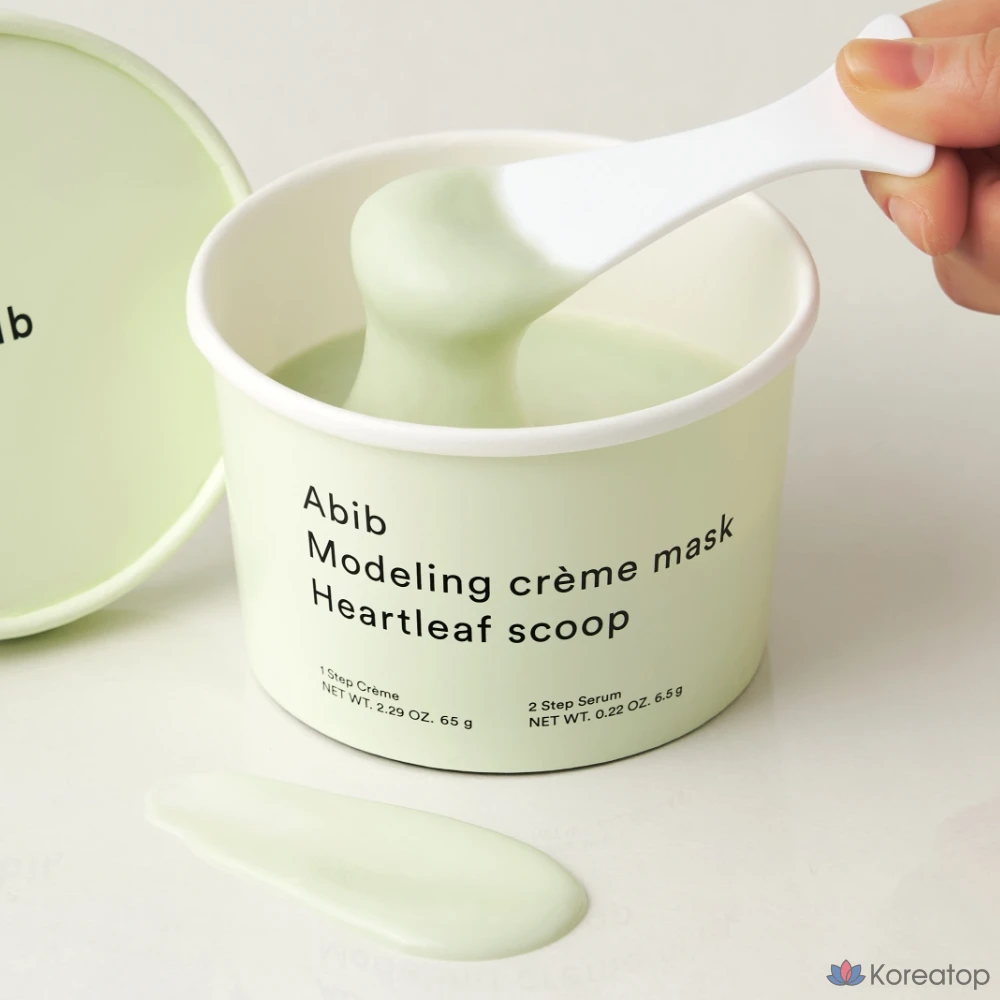 Моделирующая крем-маска для лица Abib Modeling Cream Mask Heartleaf Scoop, 2 шт.