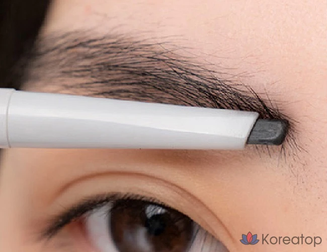 Карандаш для бровей ROM&ND Han All Flat Auto Brow Pencil, оттенок C1 Classic Gray, 0.17 г, 1 шт., фото 9