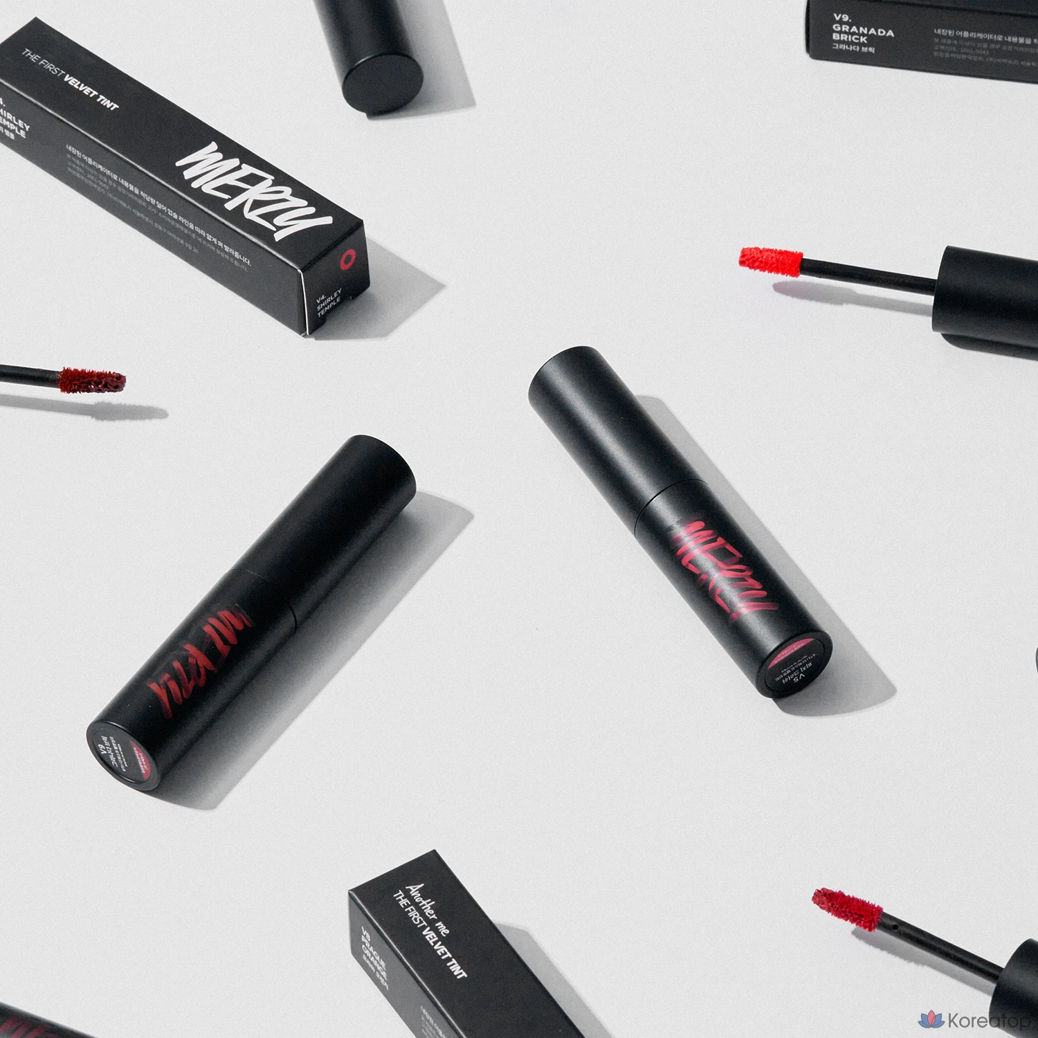 Тинт для губ MERZY The First Velvet Lip Tint, оттенок V3 Cassis Orange, 4.5 г, 1 шт., фото 6