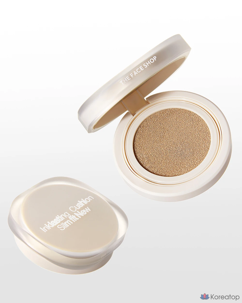 Кушон The Face Shop Ink Lasting Slim Fit New Cushion, оттенок V201 Apricot Beige, 12 г, 1 шт.