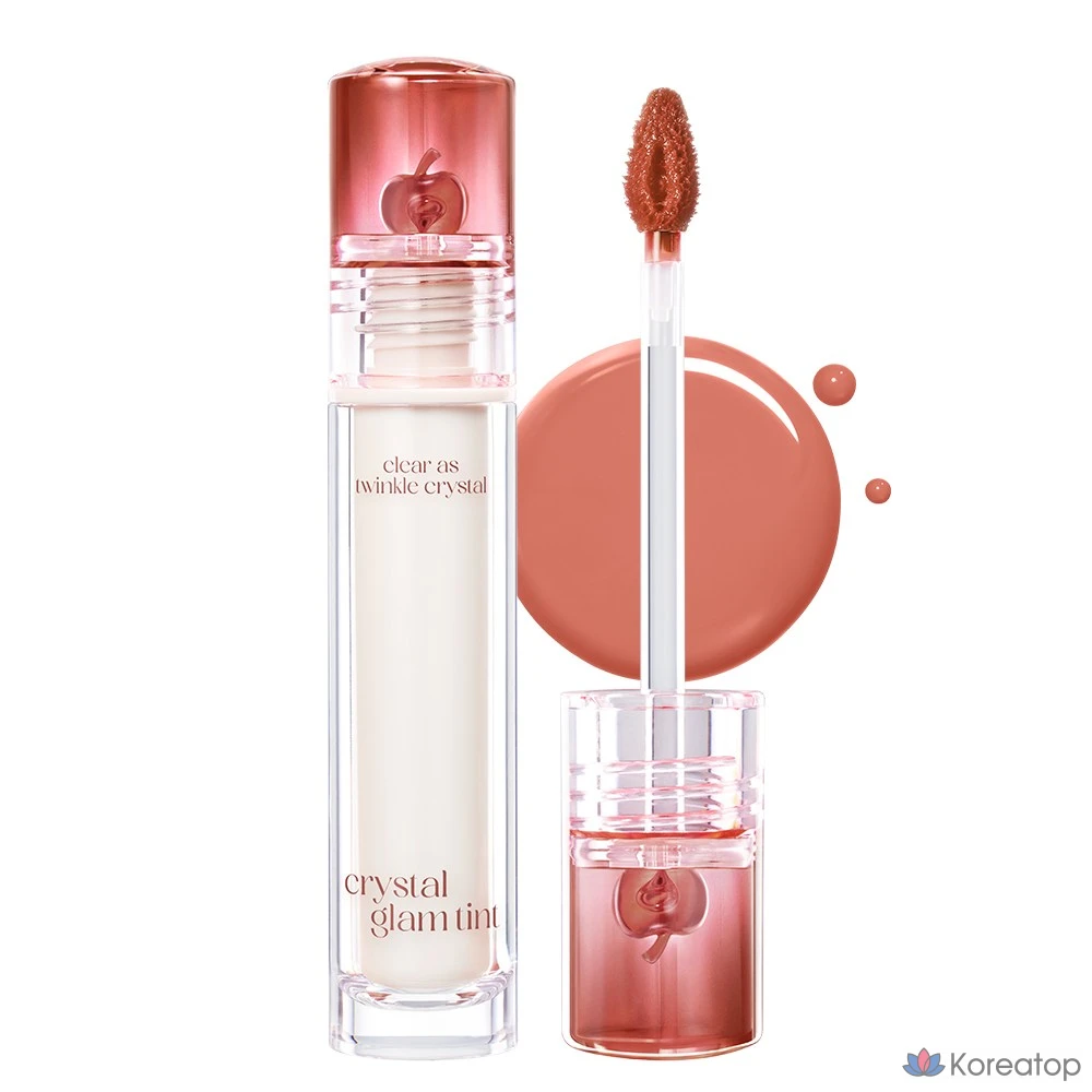 Тинт для губ Clio Crystal Glam Tint, оттенок 020 Vanilla Apple, 3.4 г, 1 шт.