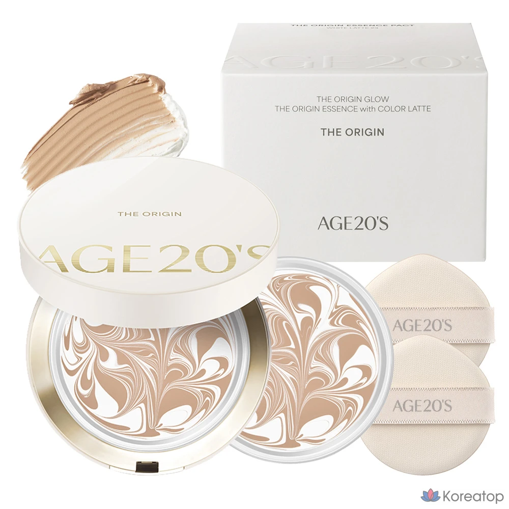 Кушон AGE 20S The Origin Essence Pact, оттенок 21, 12.5 г + 12.5 г, 1 шт.