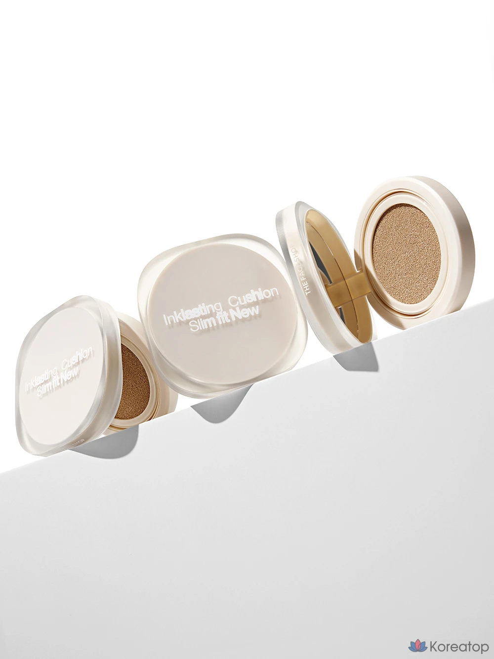 Кушон The Face Shop Ink Lasting Slim Fit New Cushion, оттенок V201 Apricot Beige, 12 г, 1 шт.