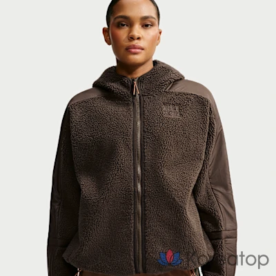 Худи на молнии женское Nike Skims Sherpa Oversized Full-Zip Hooded Jacket, фото 6