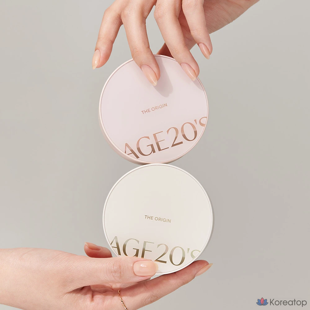 Кушон AGE 20S The Origin Essence Pact, оттенок 21, 12.5 г + 12.5 г, 1 шт., фото 6