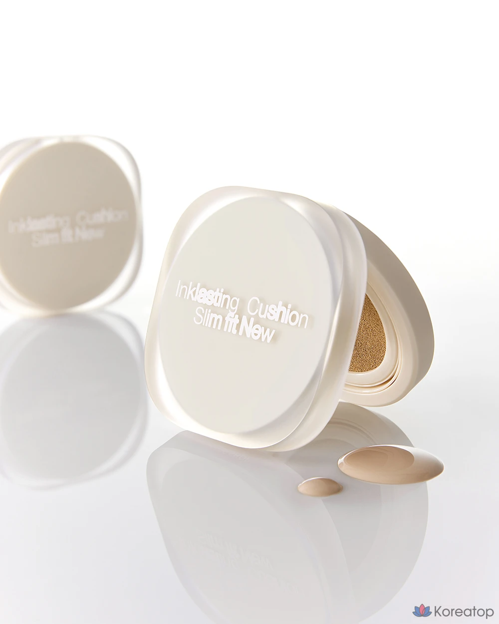 Кушон The Face Shop Ink Lasting Slim Fit New Cushion Foundation, оттенок N201 Apricot Beige, 12 г, 1 шт., фото 4