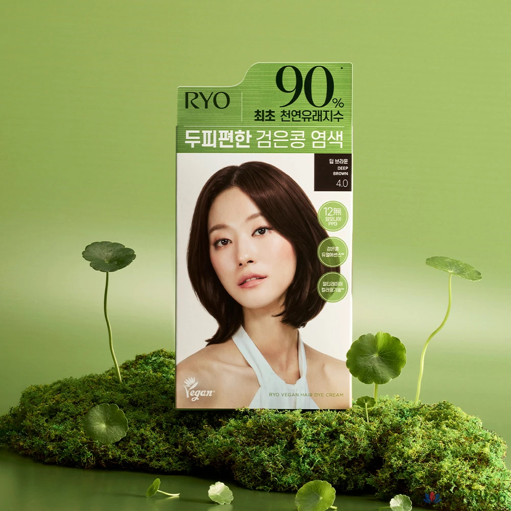 Краска для волос Ryo Scalp Care Black Bean, оттенок 4.0 Deep Brown, 120 г, 1 шт., фото 6