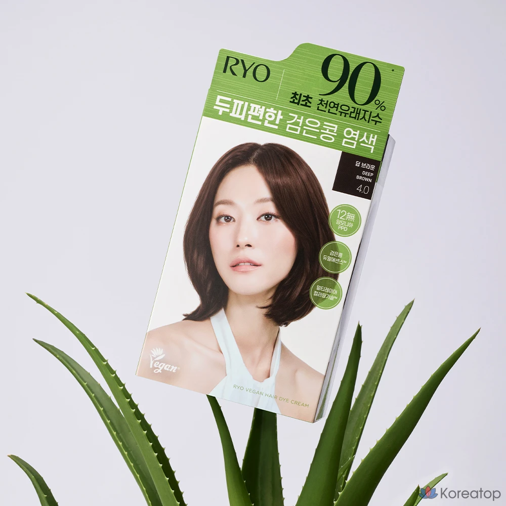 Краска для волос Ryo Scalp Care Black Bean, оттенок 4.0 Deep Brown, 120 г, 1 шт., фото 7