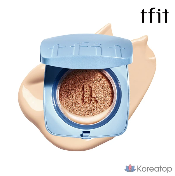Кушон TFIT Ice Fit Cover Cushion EX, оттенок C01 Porcelain, 12 г, 1 шт., фото 6