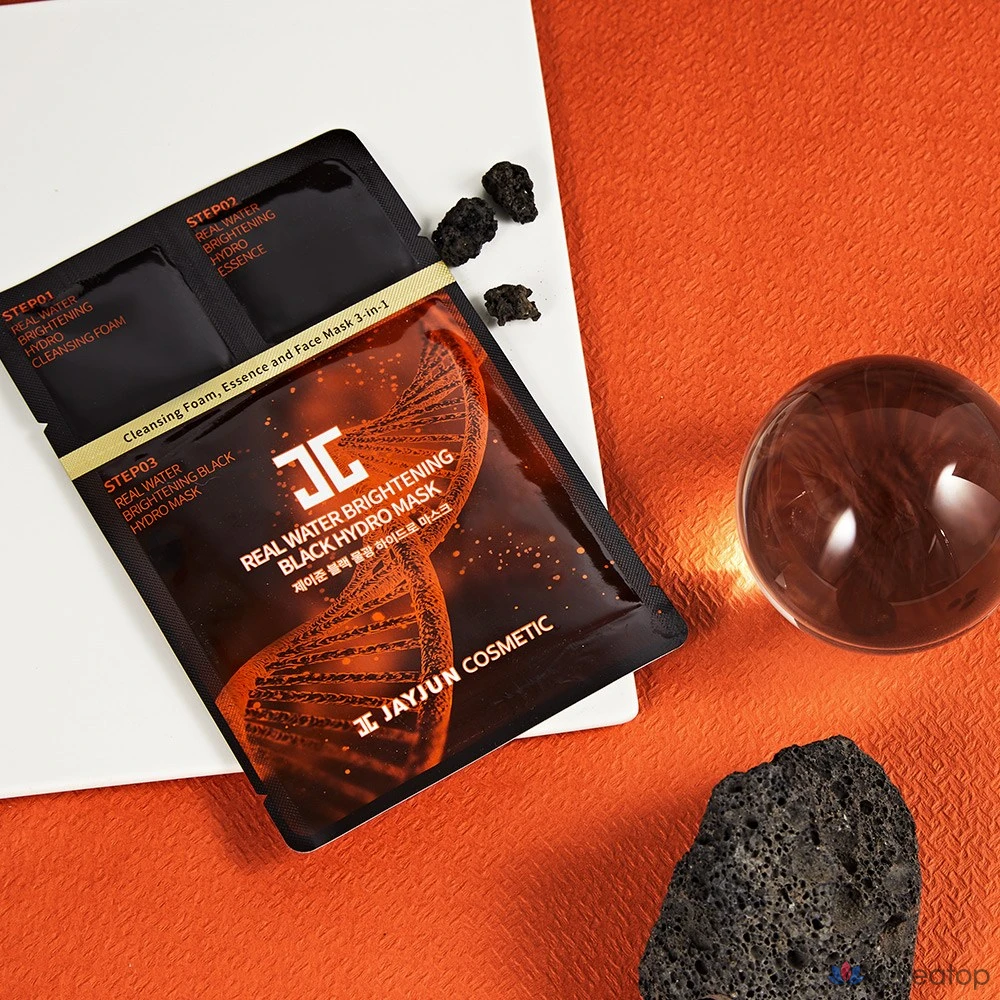 Тканевая маска для лица Jayjun Black Water Glow Hydro Mask 3-Step, 10 шт.