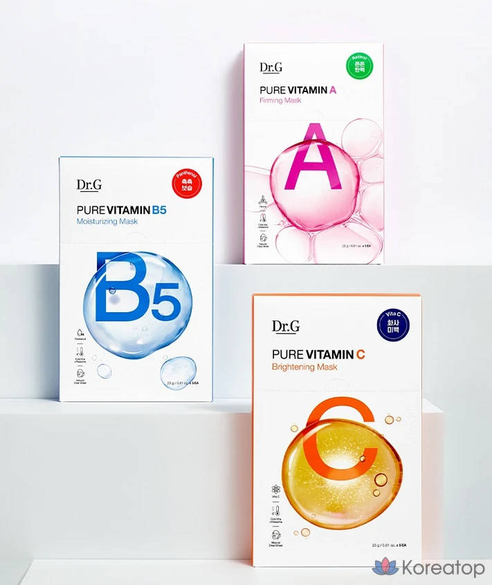 Тканевая маска для лица Dr. G Pure Vitamin A Firming Mask, 5 шт.