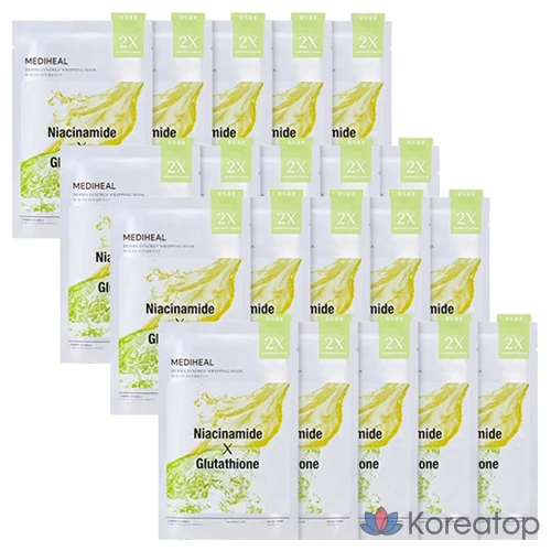 Тканевая маска для лица MEDIHEAL Derma Synergy Wrapping Mask Blemish Glow, 20 шт.