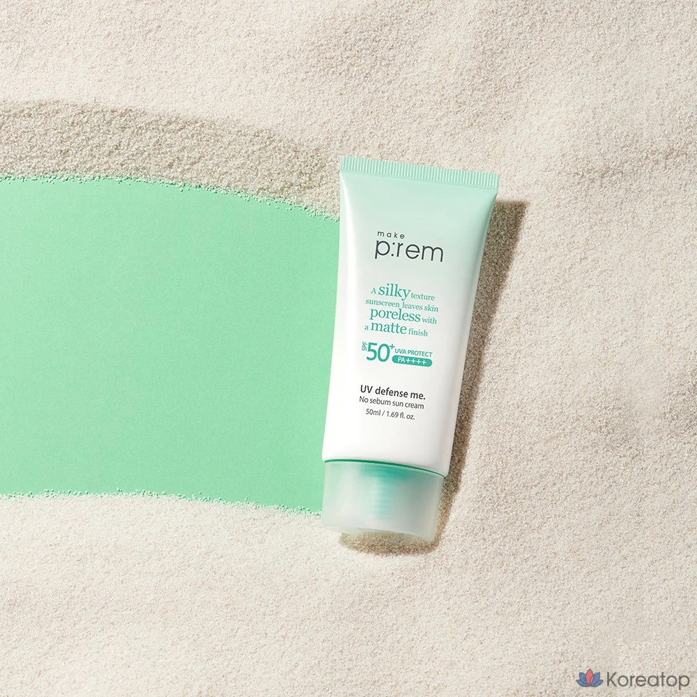 Солнцезащитный крем MAKE P:REM UV Defense Me No Sebum Sun Cream SPF50+ PA++++, 50 мл, 1 шт., фото 3
