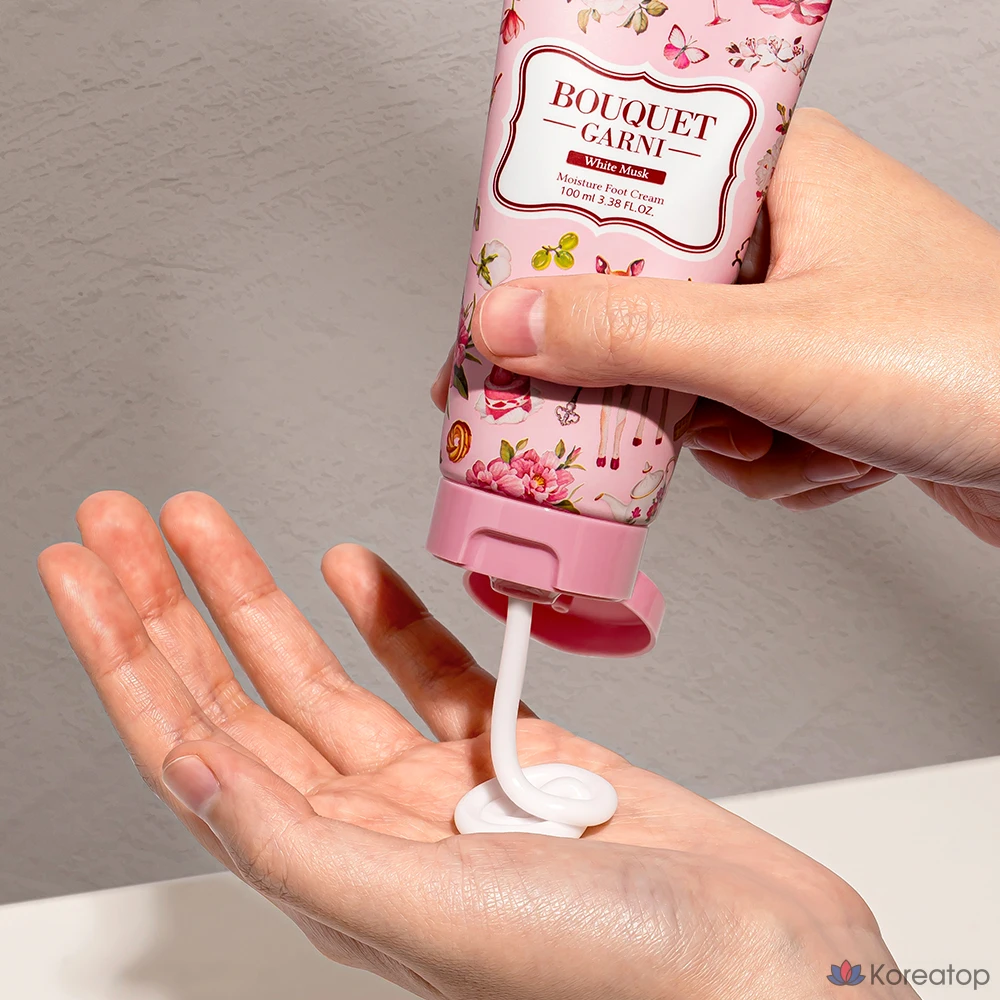 Крем для ног Bouquet garni Moisturizing Foot Cream White Musk, 100 мл, 2 шт., фото 4