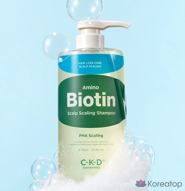 Шампунь для кожи головы CKD Amino Biotin Scalp Shampoo, аромат Green Citrus, 750 мл, 1 шт.