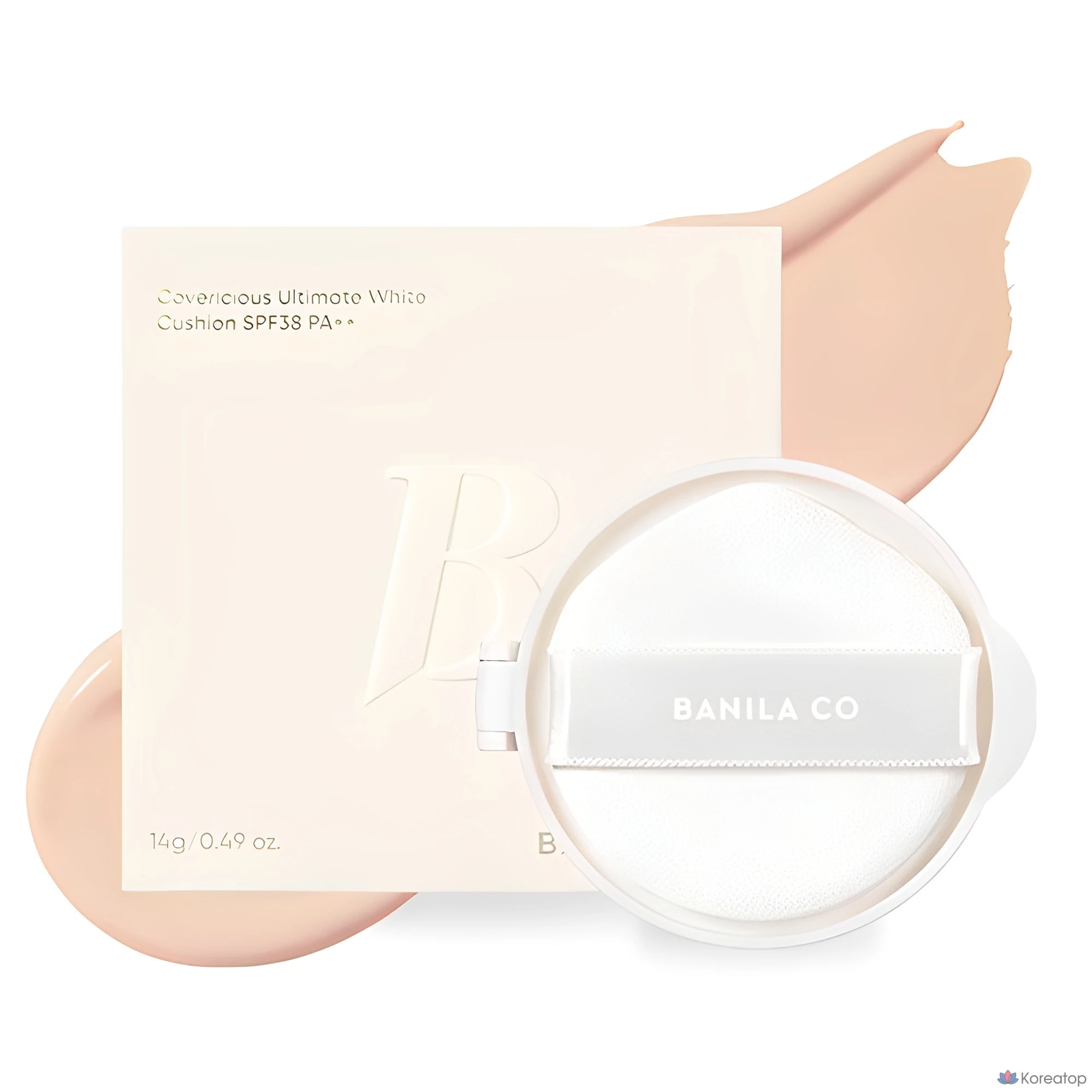 Кушон-основа BANILA CO Cover Lasting Ultimate White Cushion Foundation Refill, оттенок 21 Rose, 14 г, 1 шт.