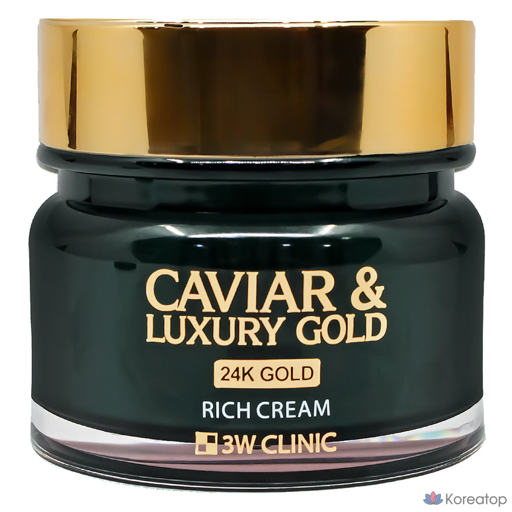 Крем для лица 3W Clinic Caviar &amp; Luxury Gold Rich Cream, 100 г, 1 шт.