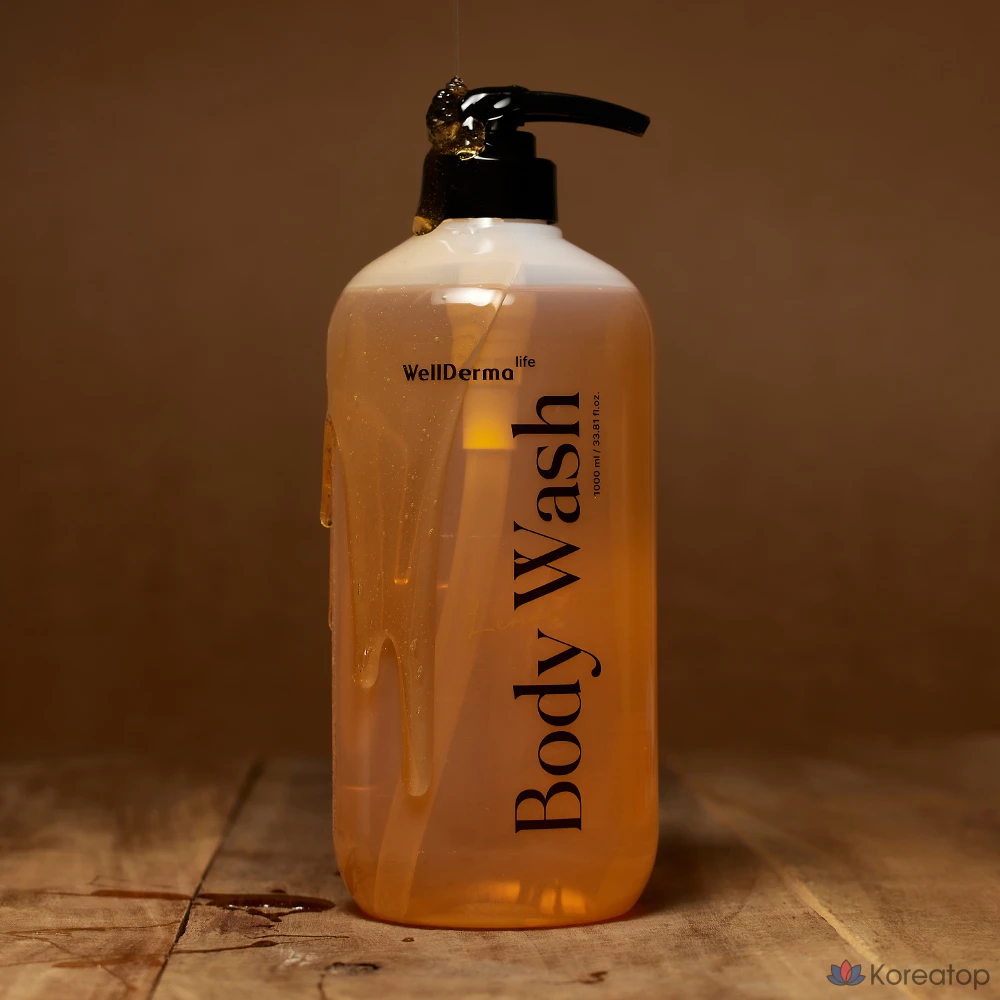 Очищающий гель для душа WellDerma Lemon Tree Low pH Body Wash, 1 л, 1 шт.