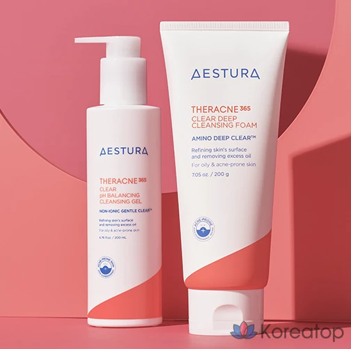 Очищающая пенка AESTURA Theracne365 Clear Deep Cleansing Foam, 200 г, 1 шт.