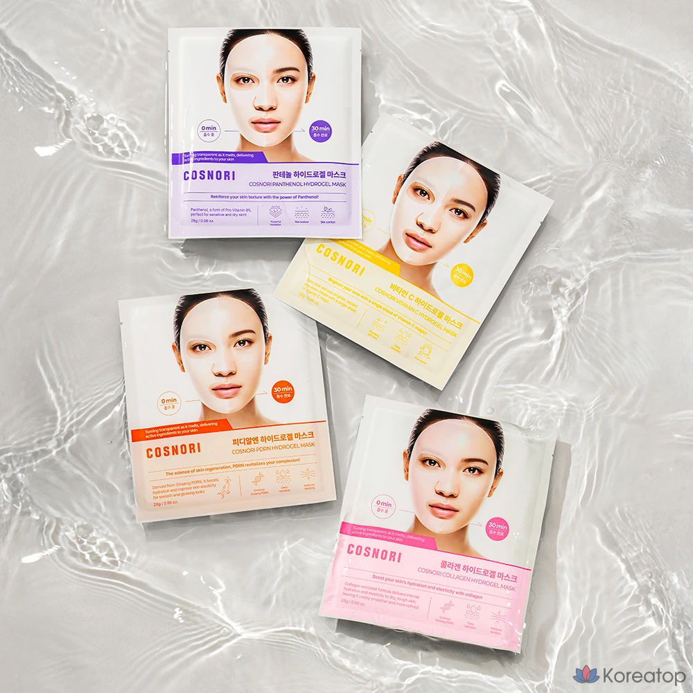 Тканевая маска для лица Cosnori Panthenol Hydrogel Mask, 4 шт.