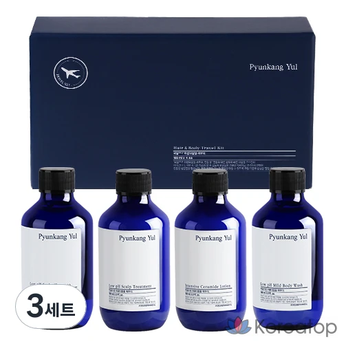Набор для ухода Pyunkang Yul Hair & Body Travel 4-piece Set, 3 шт.