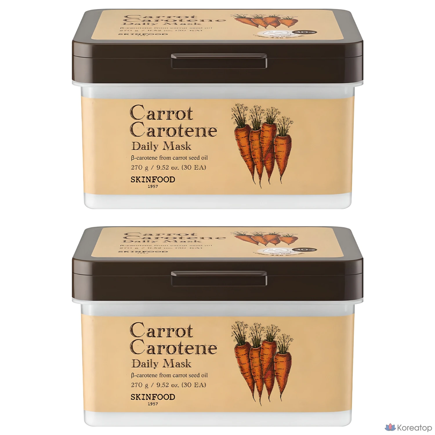 Тканевая маска для лица Skinfood Carrot Carotene Daily Mask, 60 шт.