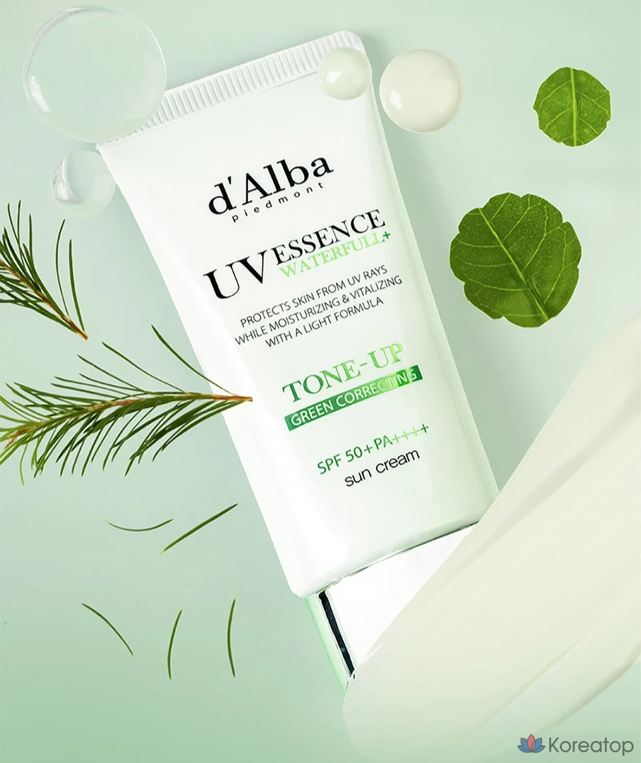 Солнцезащитный крем d'Alba Clean Tea Tree Liposome Green Tone-Up SPF50+ PA++++, 50 мл, 1 шт.