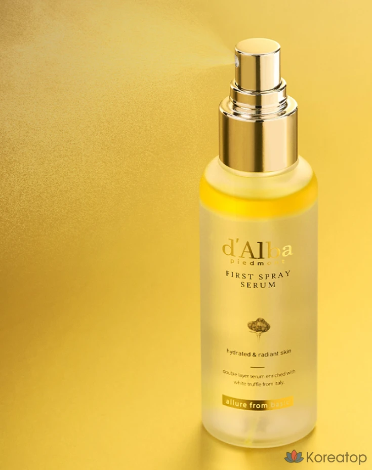 Сыворотка-спрей d'Alba White Truffle First Spray Serum, 100 мл, 2 шт. + Гель-пенка для умывания, 3 мл, 5 шт.