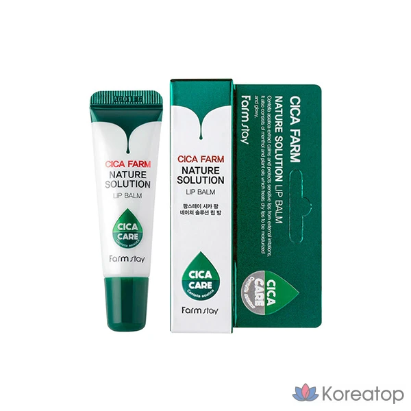 Бальзам для губ FarmStay Cica Farm Nature Solution Lip Balm, 10 г, 1 шт.