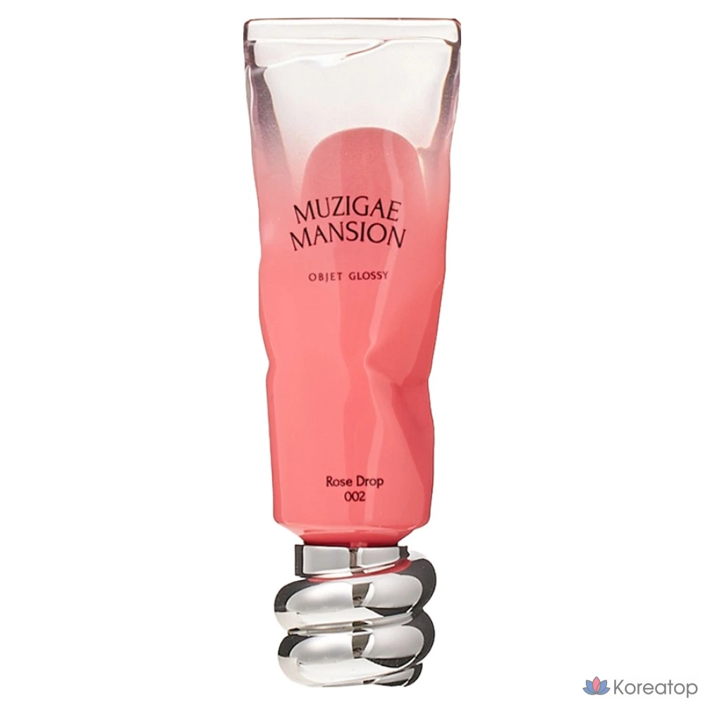 Тинт для губ Muzigae Mansion Objet Glossy, оттенок 002 Rose Drop, 1 шт.