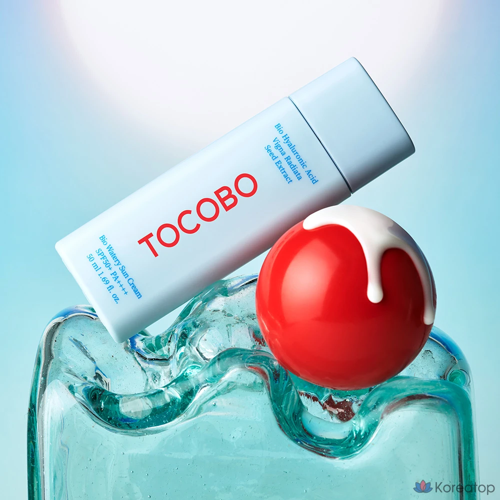 Солнцезащитный крем Tocobo Bio Watery Sun Cream 50 мл + Calming Sun Serum 10 мл SPF50+ PA++++, 1 шт.