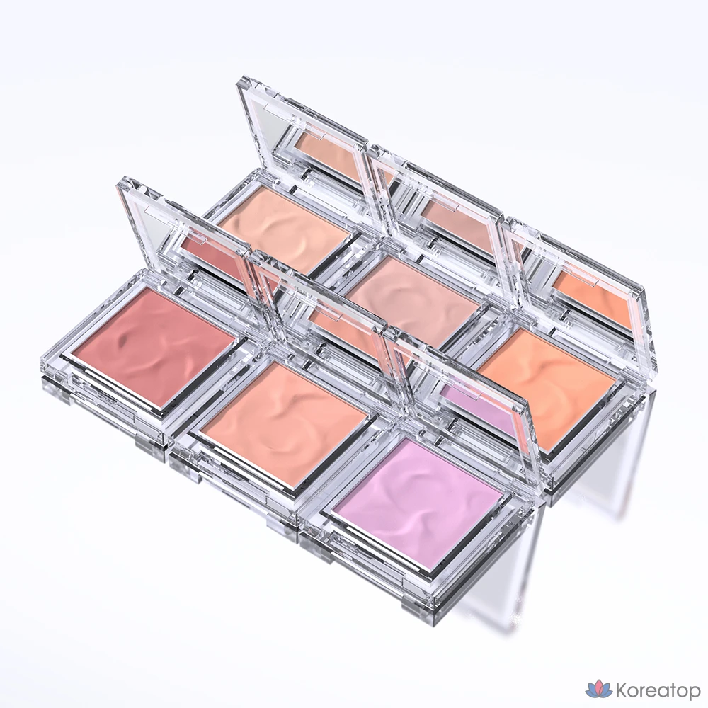 Румяна ABOUT TONE Fluffy Wear Blusher, оттенок 01 Veil Peach, 4.3 г, 1 шт.