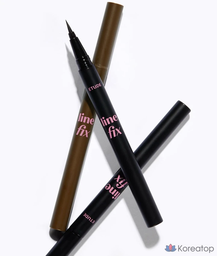 Лайнер для глаз Etude House Line Fix Brush Liner, оттенок 02 Brown, 0.5 г, 1 шт.