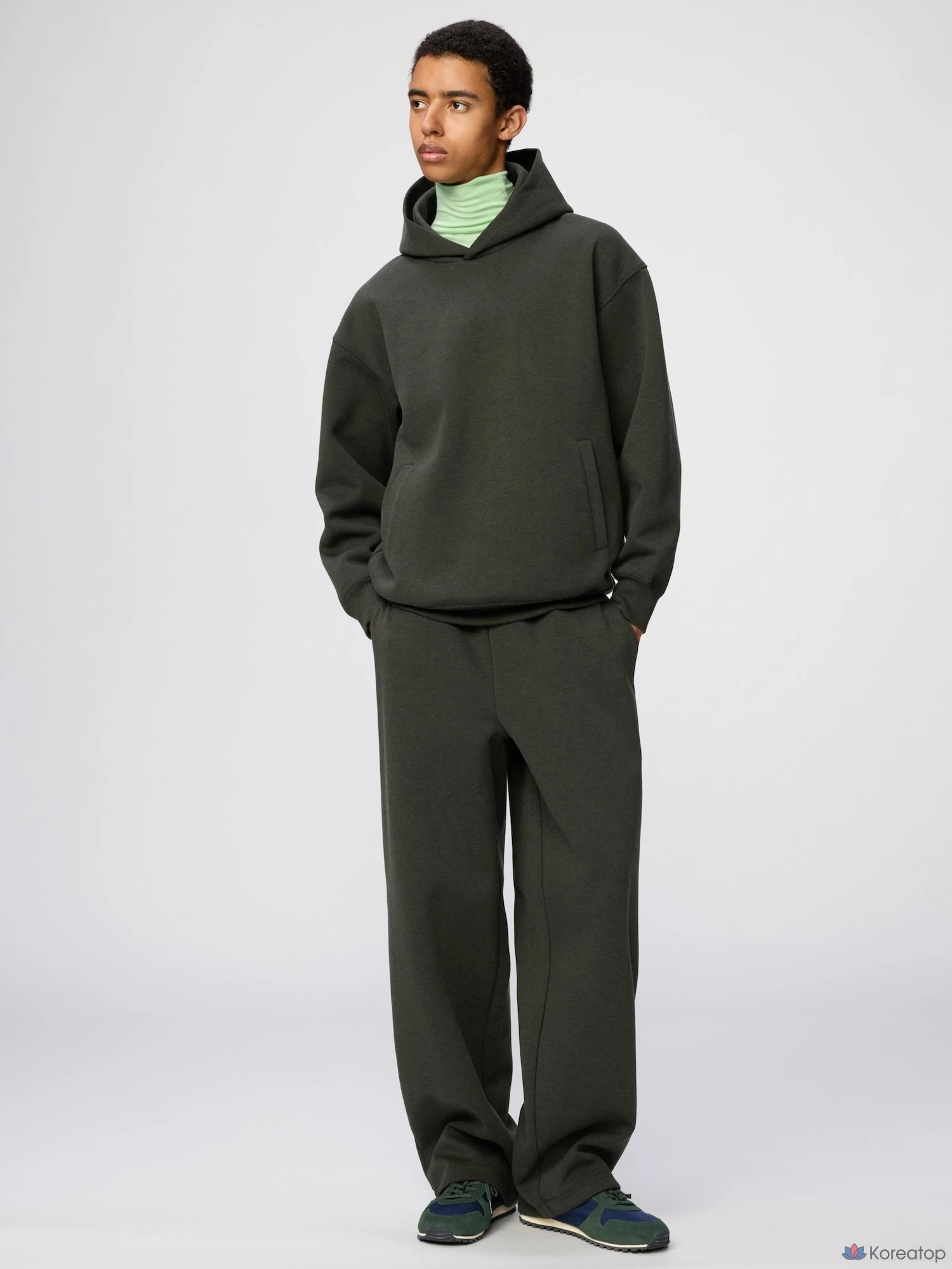 Брюки Uniqlo Sweat Wide Pants, длина ноги 70–76 см, фото 2