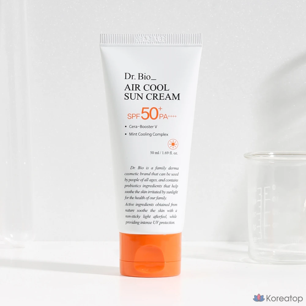 Солнцезащитный крем Dr. Bio Air Cool Mineral Sunscreen SPF50+ PA++++, 50 мл, 1 шт.