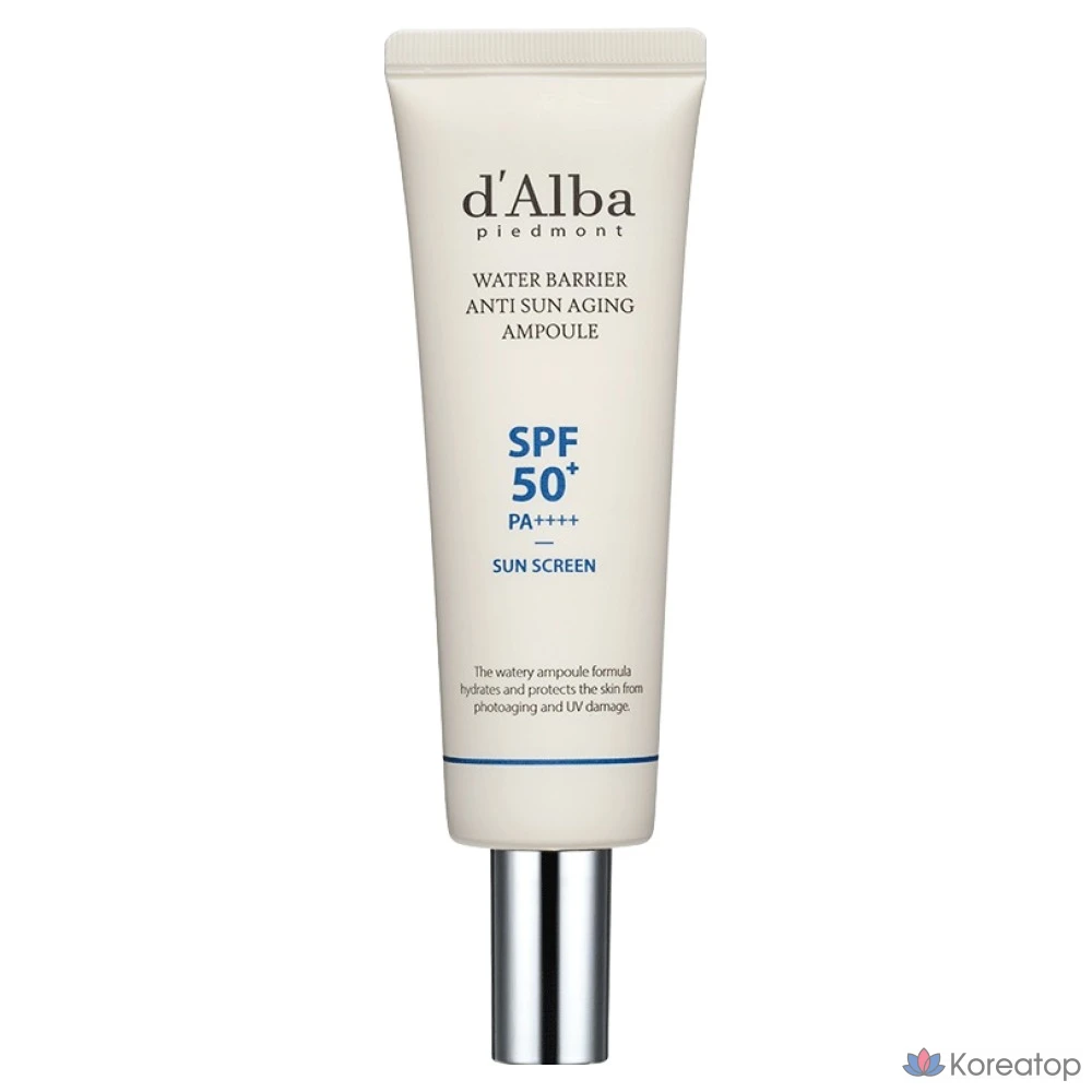 Ампульная сыворотка d'Alba Water Barrier Anti Sun Aging Ampoule SPF50+ PA++++, 50 мл, 1 шт.