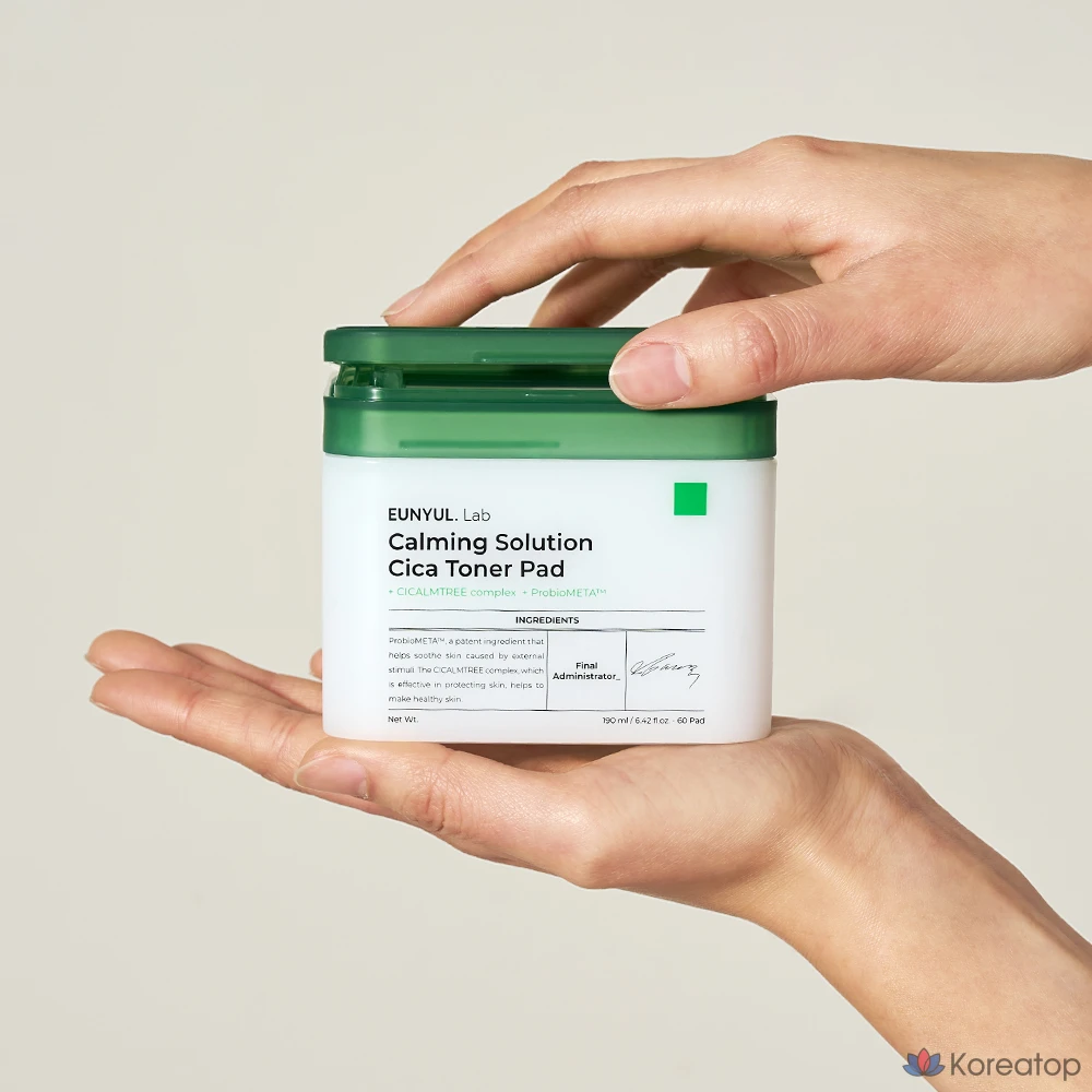 Тонер-пэды Eunyul Lab Calming Solution Cica Toner Pad, 190 мл, 60 шт.