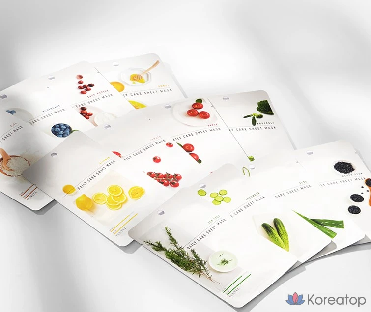 Тканевая маска для лица Eunyul Daily Care Sheet Mask Pack (Black Bean 10p + Rice 10p + Honey 10p), 30 шт.