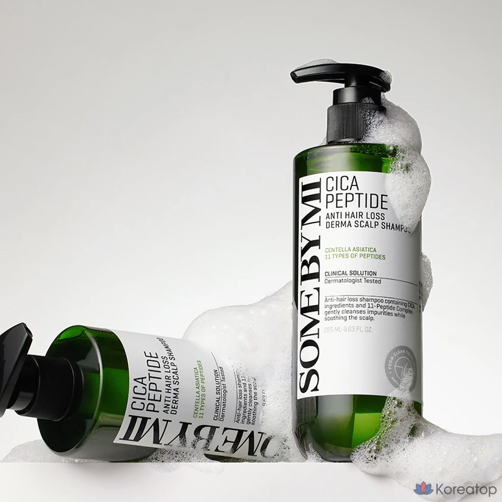 Шампунь для волос и кожи головы Some By Mi Cica Peptide Anti Hair Loss Derma Scalp Shampoo, 285 мл, 1 шт.