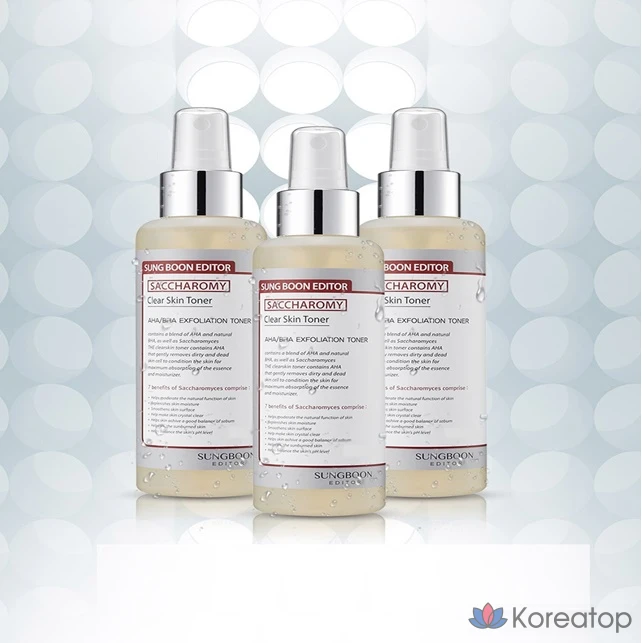Тонер Sungboon Editor Saccharomy Clear Skin Toner, 160 мл, 1 шт.
