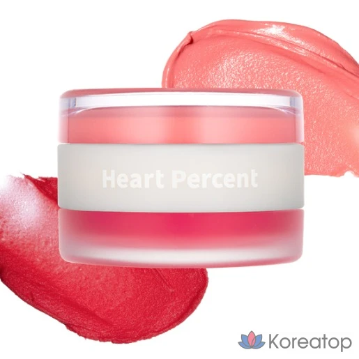 Тинт для губ и щек Heart Percent Dot On Mood Custom Lip & Cheek, оттенок 01 Apricot Coral, 1 шт.