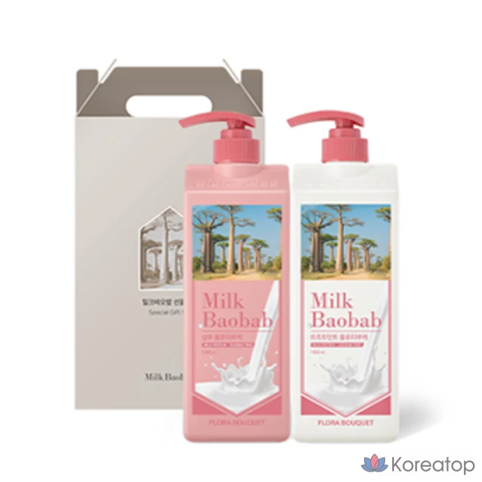 Набор для ухода Milk Baobab Flora Bouquet Hair 2-piece Set, 1 шт.