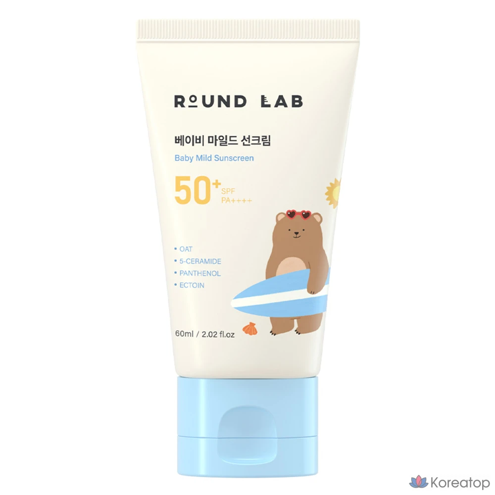 Солнцезащитный крем Round Lab Baby Mild Sun Cream SPF50+ PA++++, 60 мл, 1 шт.